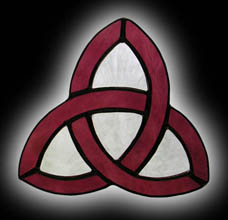stained glass Trinity suncatcher