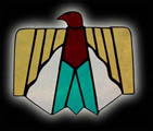 Stained Glass Thunderbird Suncatcher