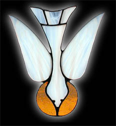 stained glass Spirit Dove suncatcher
