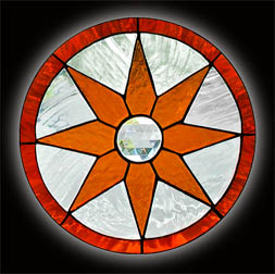 Stained glass Star Window Stained Glass Star Window