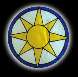 Stained glass Sun Window stained glass Sun Window