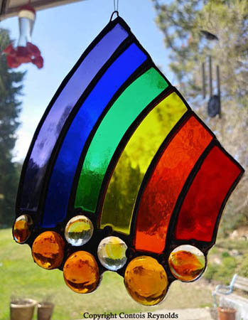 stained glass Rainbow suncatcher