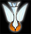 Stained Glass Christian Spirit Dove Suncatcher