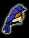 Bluebird suncatcher
