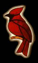 Stained Glass Cardinal Suncatcher