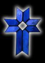 Stained Glass Cross Suncatcher